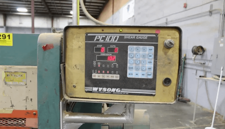 WYSONG 1010 POWER SQUARING SHEAR 10'X10GA 120" BLADE 10HP 60SPM - SWING BEAM SHEARS