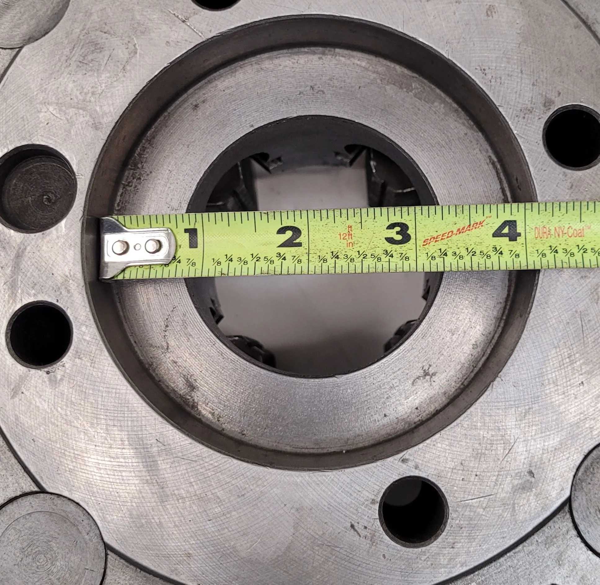 10" BISON MODEL 4965 4-JAW CHUCK WITH KEY - PRECISION MACHINING TOOL - MACHINING TOOLING & PARTS