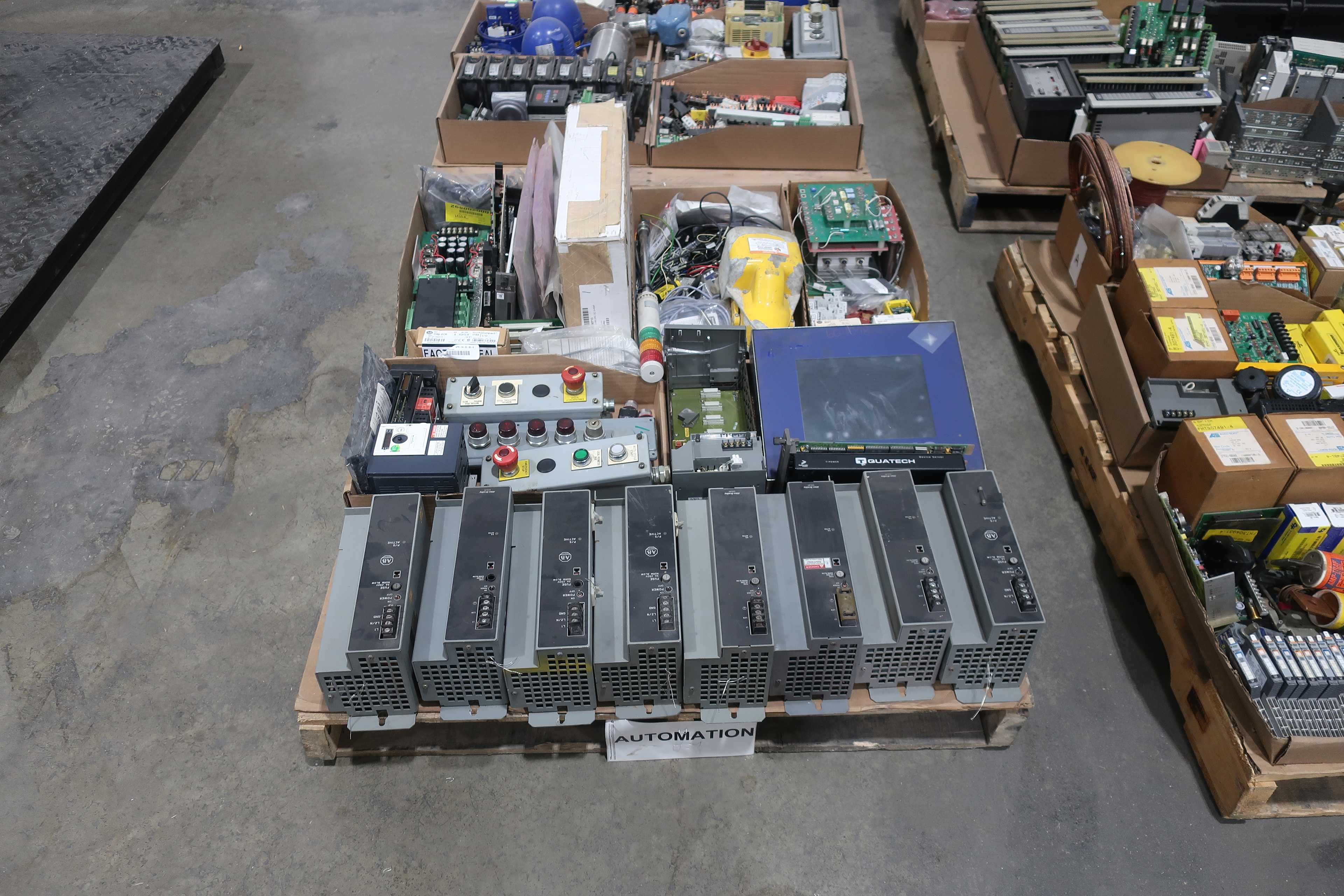 SKU 1748318 4 PALLETS OF ASSORTED AUTOMATION - AUTOMATION & CONTROLS