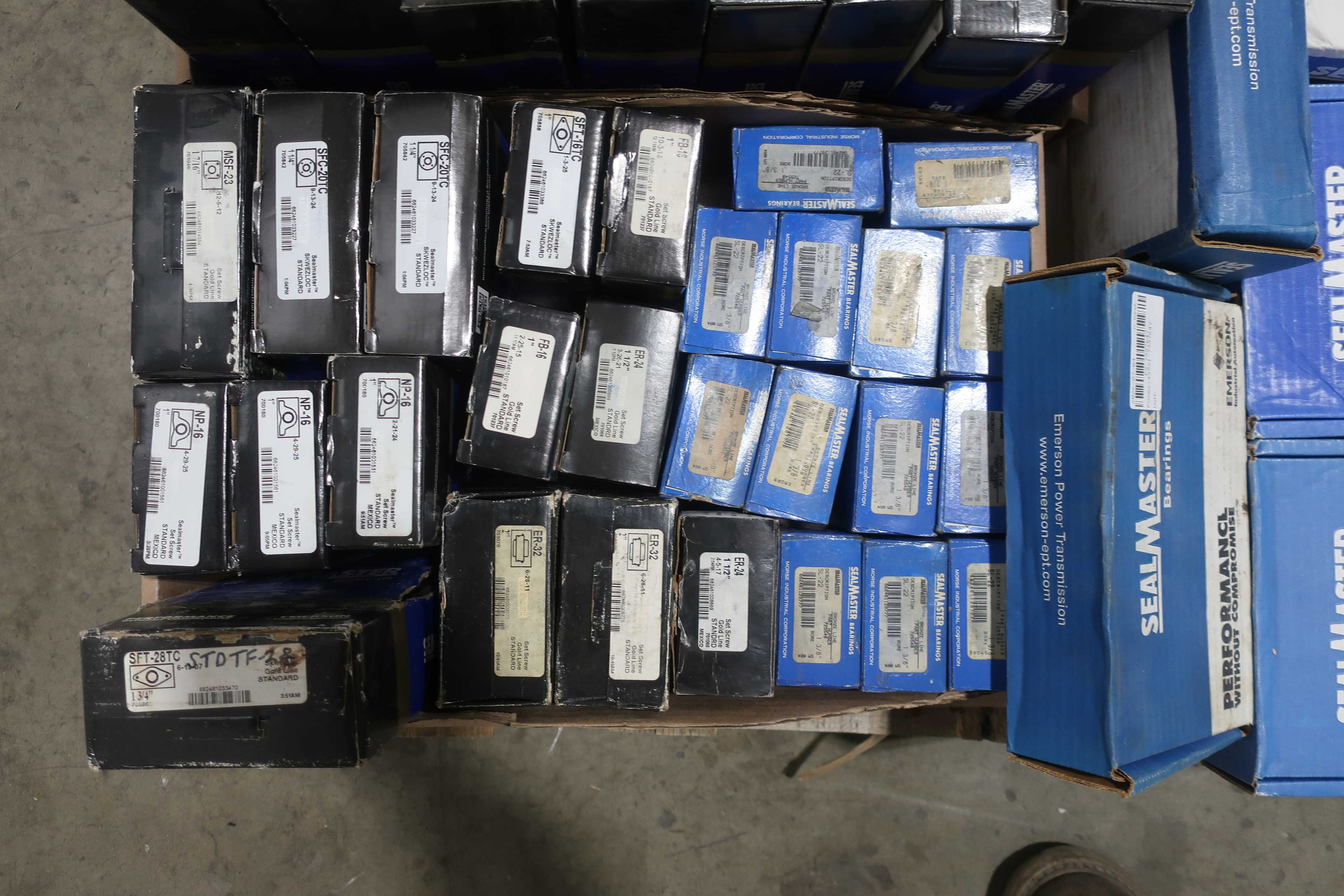 SKU 1749031 -PALLET OF ASSORTED SEALMASTER BEARINGS