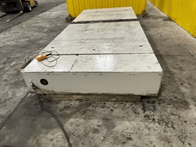 DENSON DIE/MOLD FLIPPER TABLE ST-1620, 20 TON MAXIMUM FLIPPING LOAD - STORAGE & HANDLING EQUIPMENT