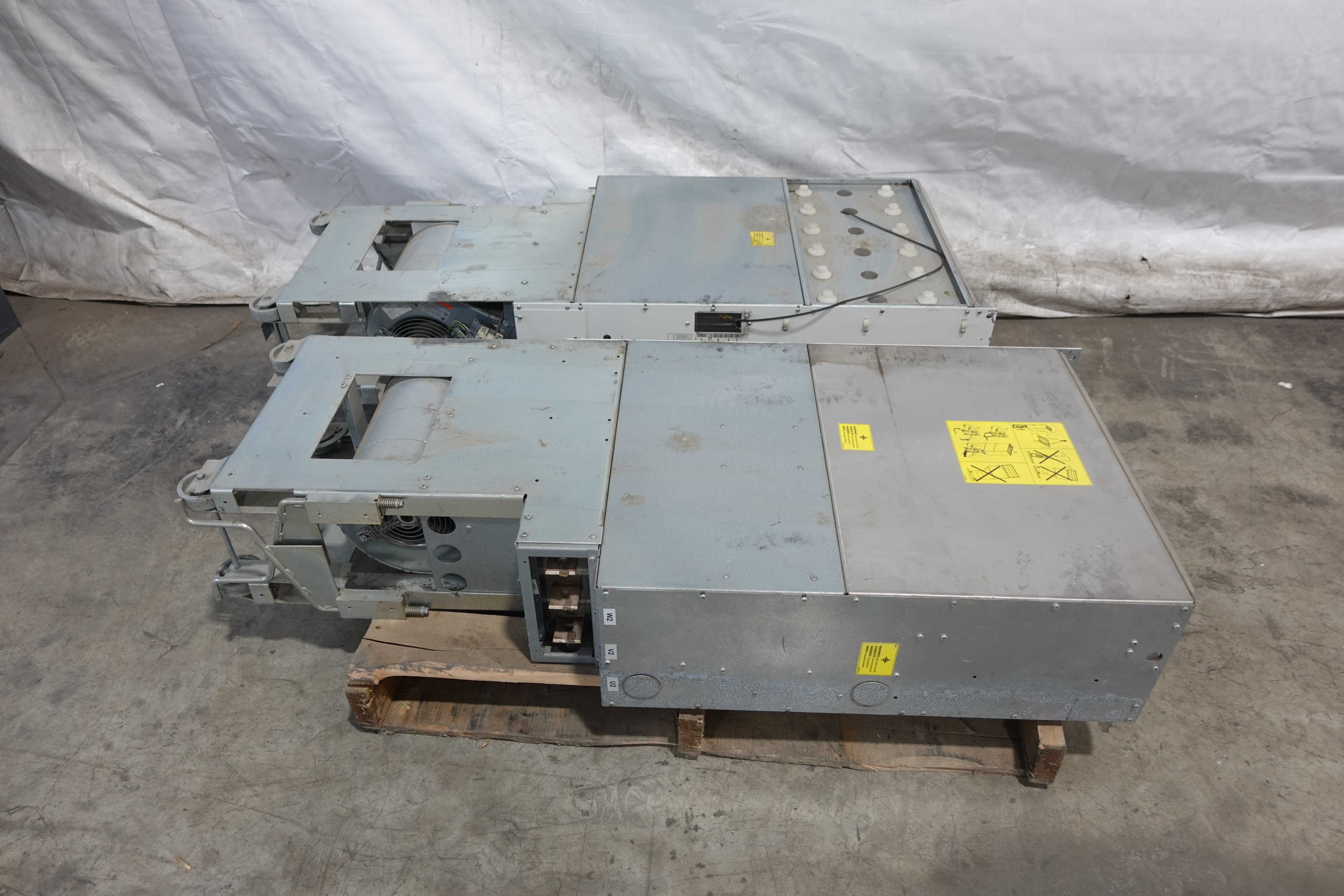 LOT OF 2 ABB ACS800-104-0640-5+E205+V991 MULTIDRIVE RECTIFIER - AUTOMATION & CONTROLS