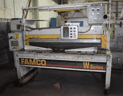 1996 FAMCO E13754-272 MECHANICAL SQUARING SHEAR, 6' X 1/4" CAPACITY, 10 HP, 65 SPM - SWING BEAM SHEARS