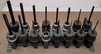 SUNNEN HONING MANDREL SET WITH RACK (SET OF 16) - MACHINE TOOLING