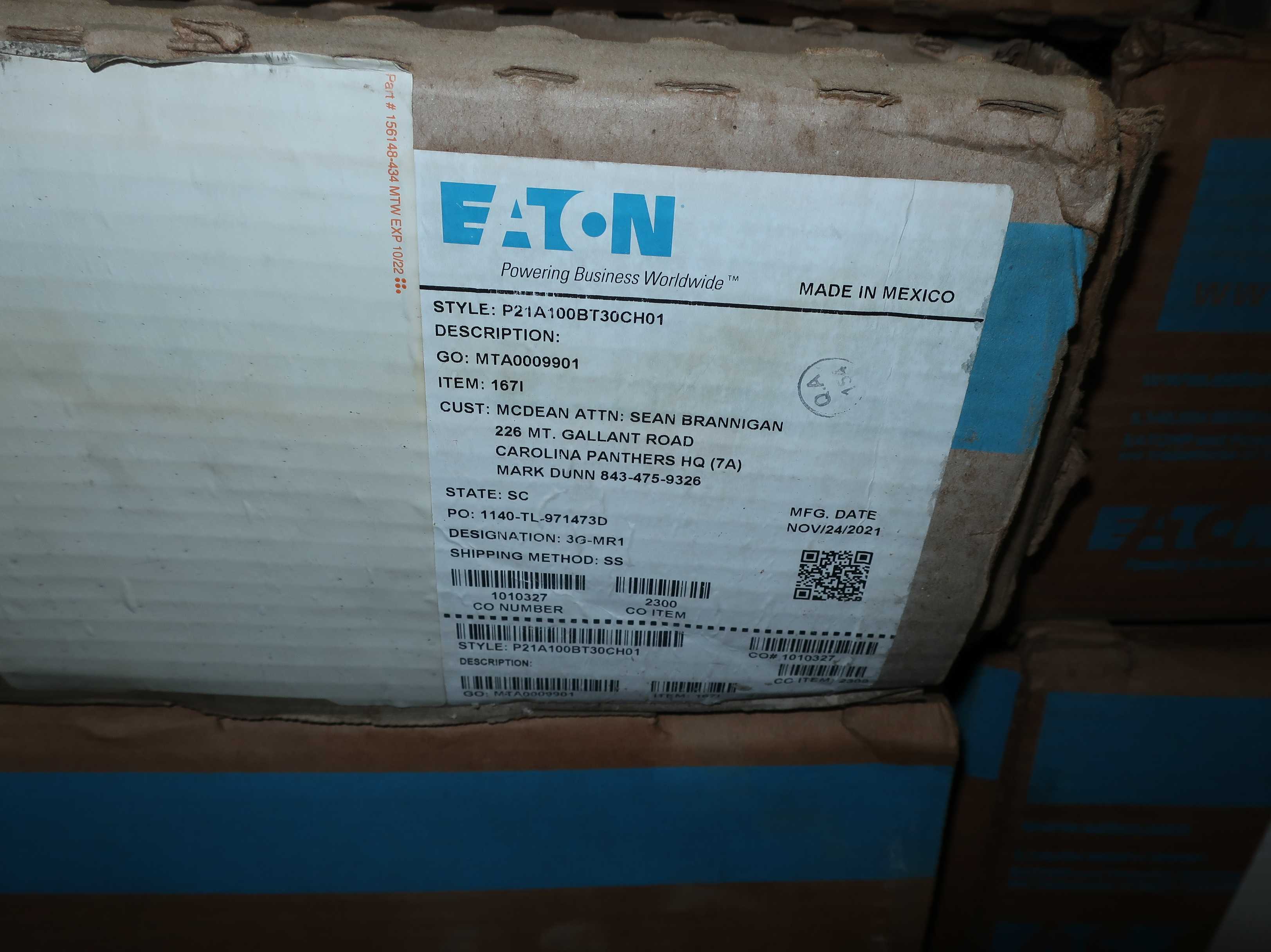 PALLET OF ASSORTED EATON CONTROL SWITCHES - SWITCHES