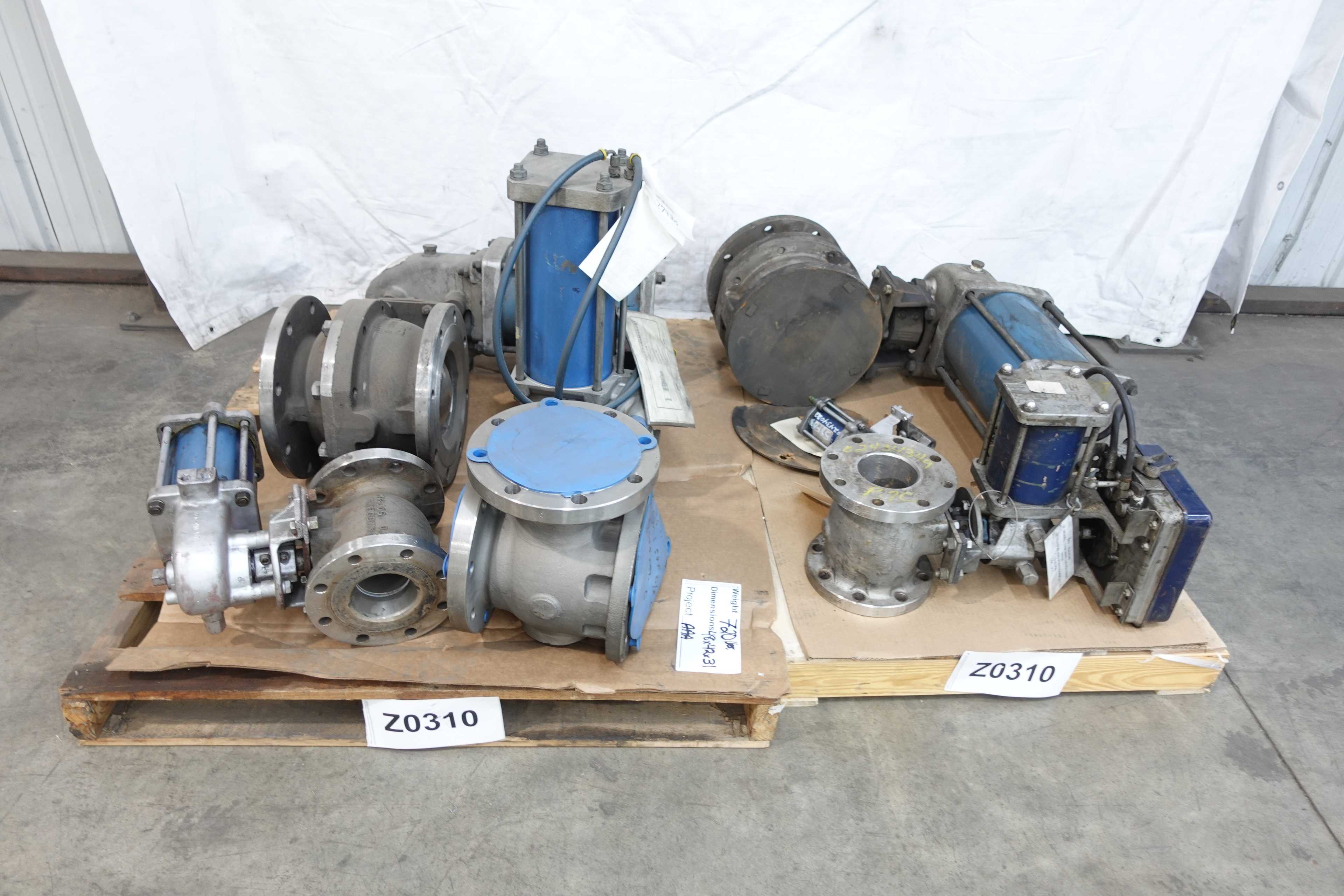 SKU 1079586 - 2 PALLETS OF ASSORTED NELES JAMESBURY VALVES