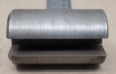 KEYSEATER BROACH BUSHING 1-7/8" OD X 3-1/8" OAL WITH 9/16" MEASURED SLOT SIZE - MACHINE TOOLING