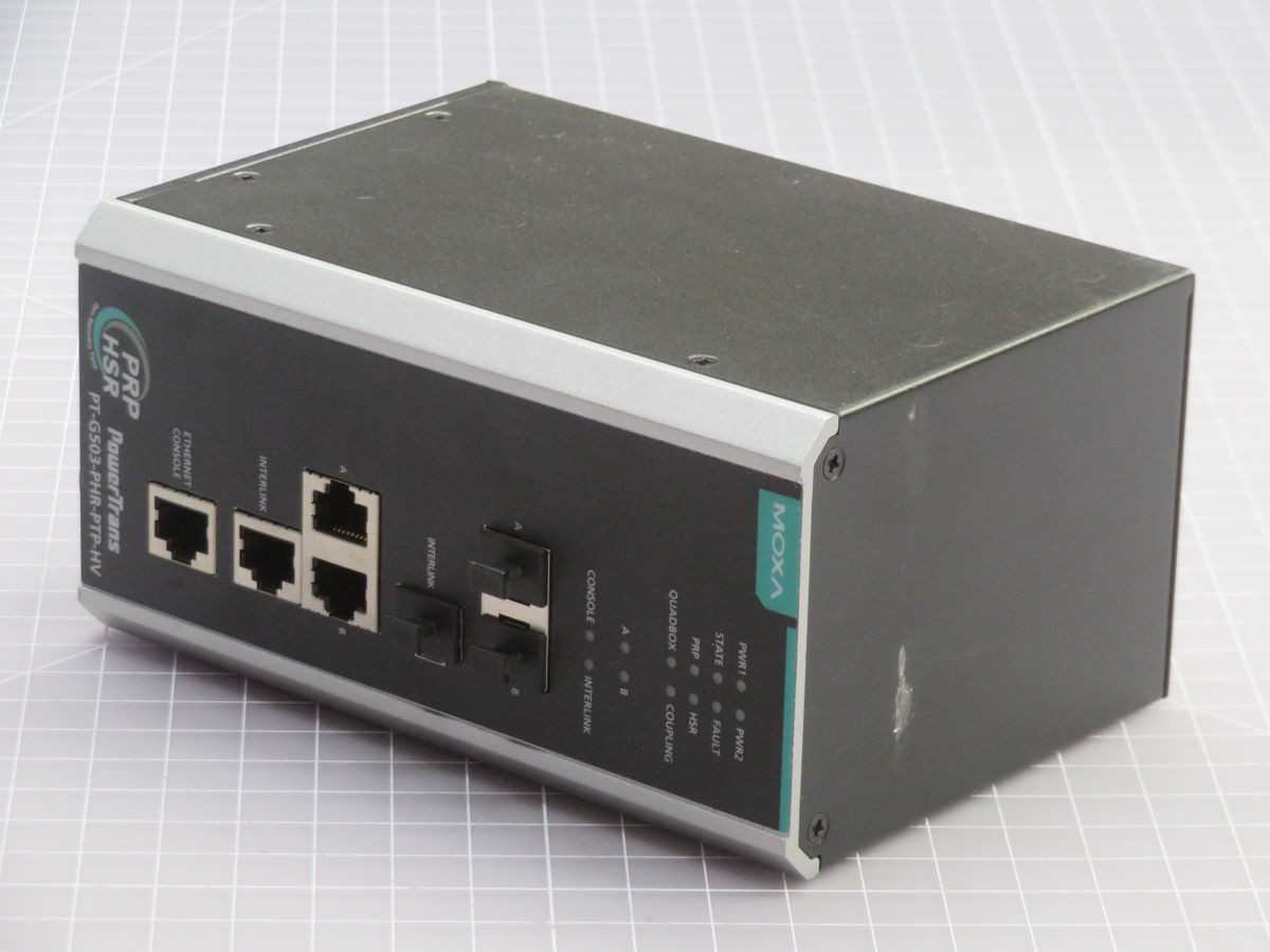 MOXA PT-G503-PHR-PTP-HV, INDUSTRIAL SWITCH, 3 GE, 110-220V AC DUAL PWR, -40 TO 85C, IEC 61850-3 - SWITCHES