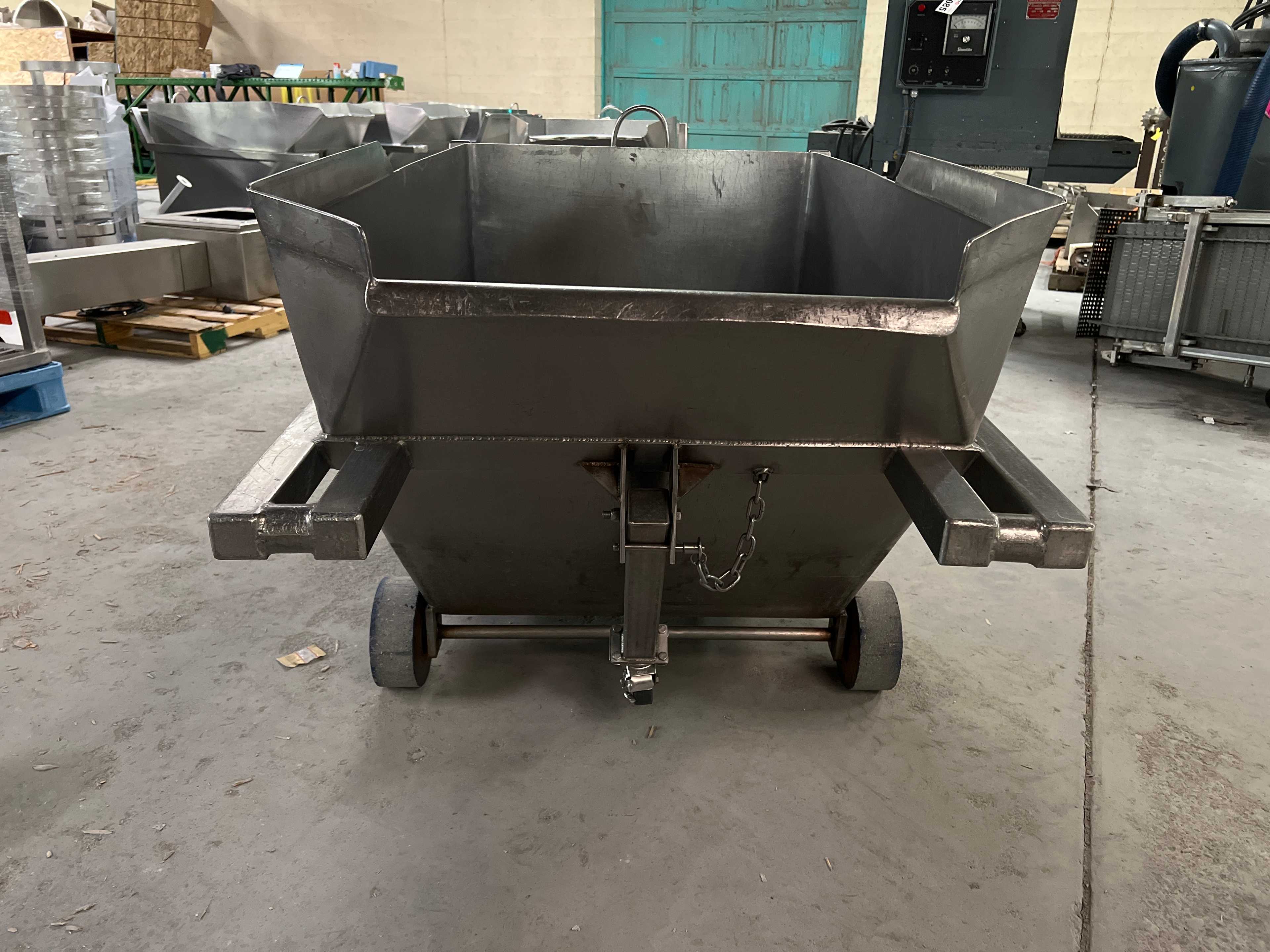 Stainless Steel Dump Cart Hopper - ROLLING CARTS