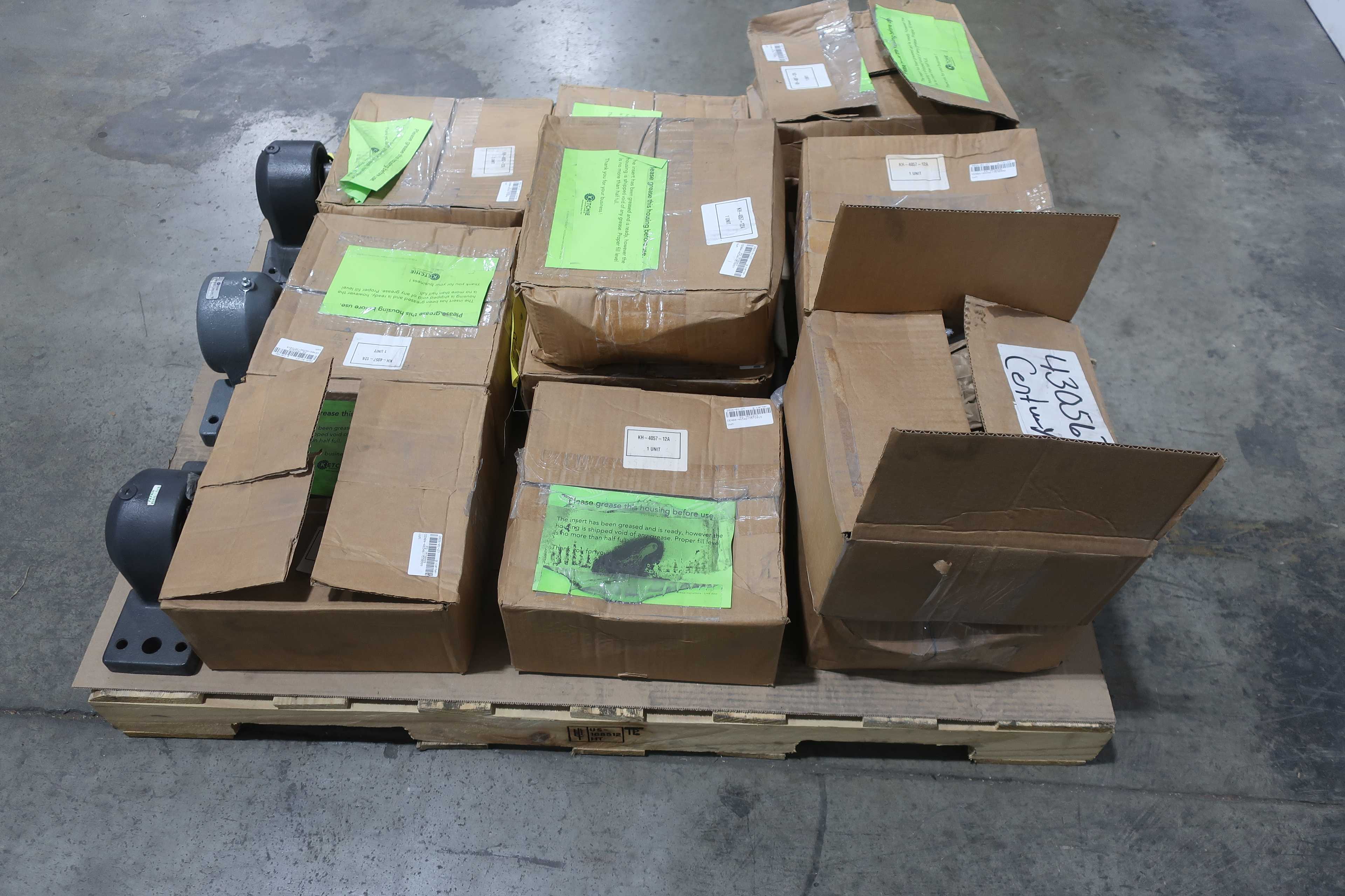 SKU 1748938 - 1 PALLET OF ASSORTED KETCHIE PILLOW BLOCK BEARINGS - BEARINGS