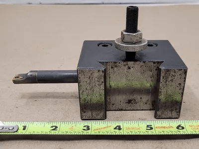 SHARS 250-304 BORING BAR HOLDER W/ TOOL, 1" BORE, FOR 13-18 SWING CXA QUICK CHANGE TOOL POST - MACHINE TOOLING
