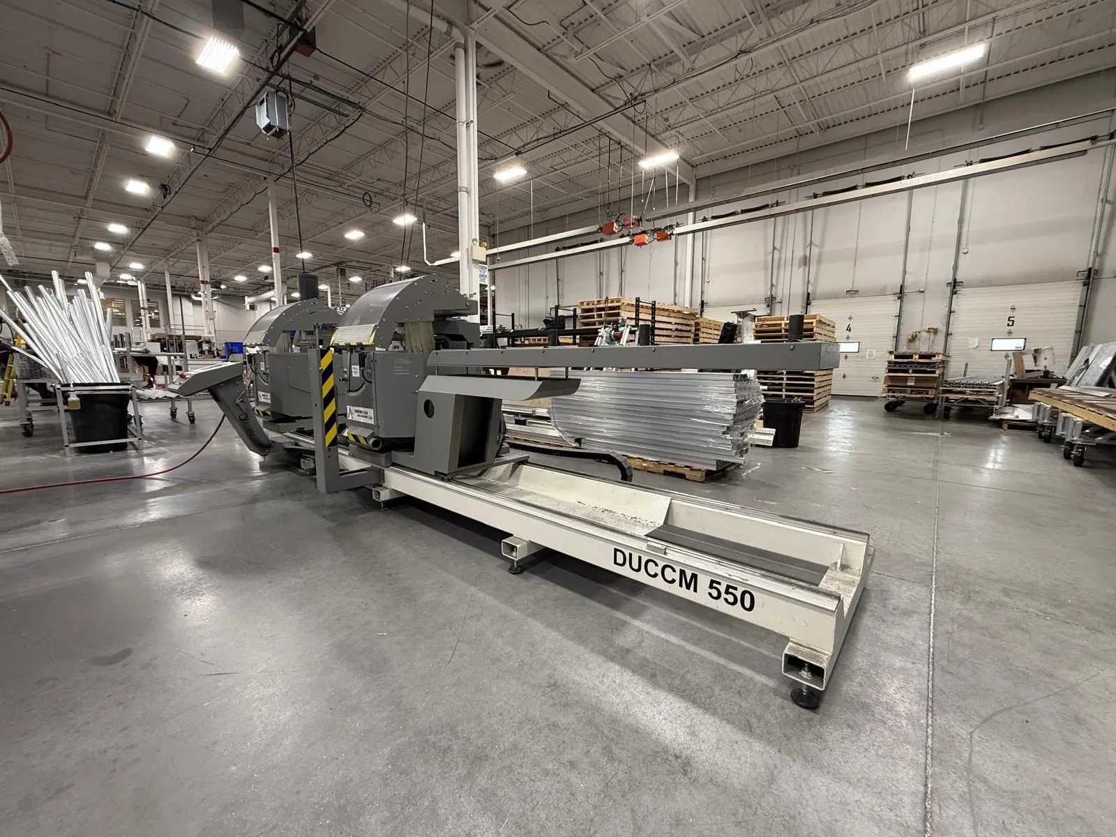 2017 MEPAL ITALIA REMIX DUCCM 550 CNC DOUBLE COMPOUND MITRE SAW 4M 21.6IN BLADES 2X4HP 220V - METAL SAWS