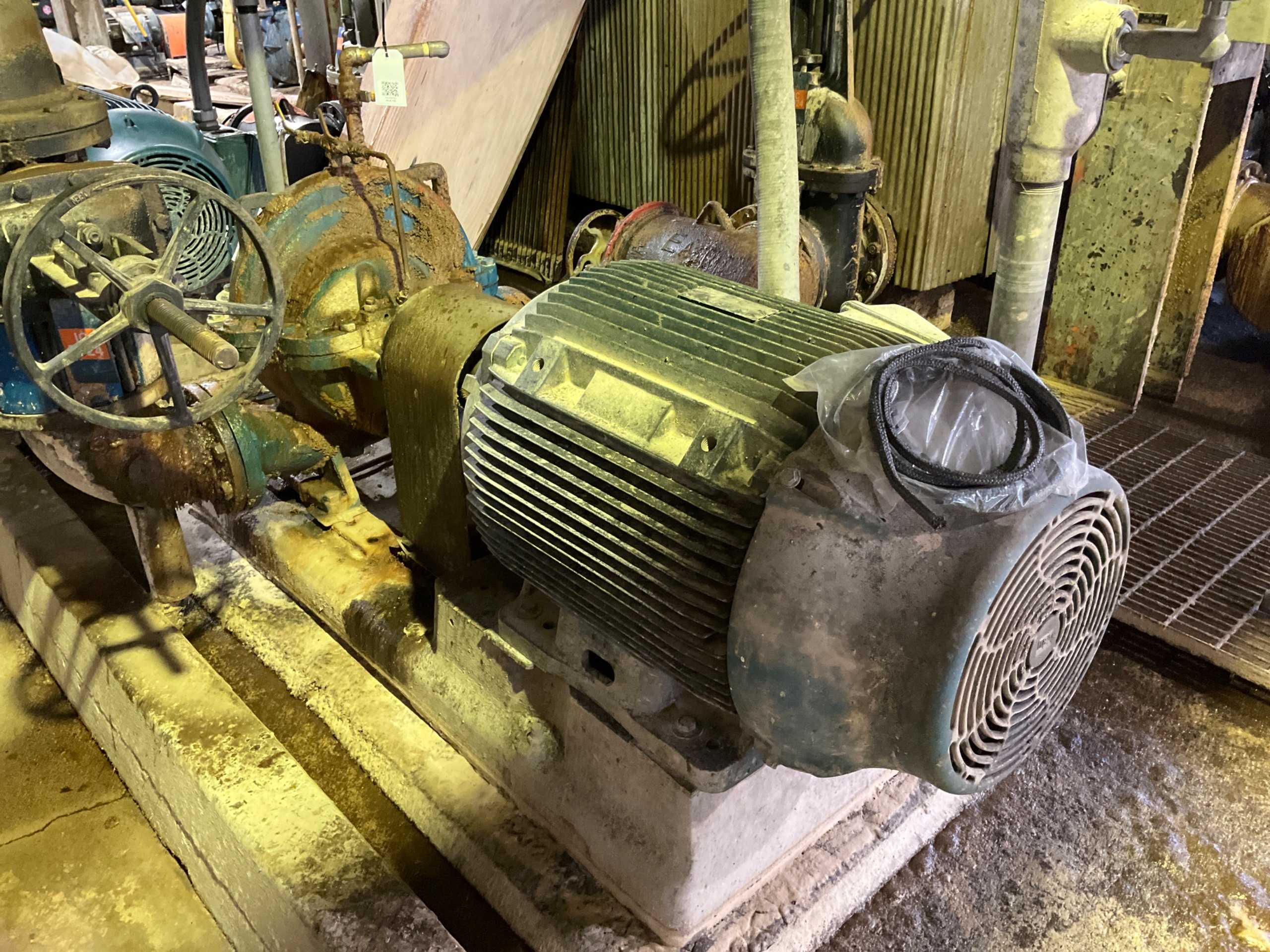 GOULDS PUMP & 100HP MOTOR ASSEMBLY - PUMP & MOTOR ASSEMBLY