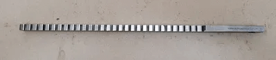 DAVIS 1/2 KEYSEATER BROACH – WIDTH 1/2”, HEIGHT 7/8”, PITCH 1/2", LENGTH 20” OAL - MACHINE TOOLING