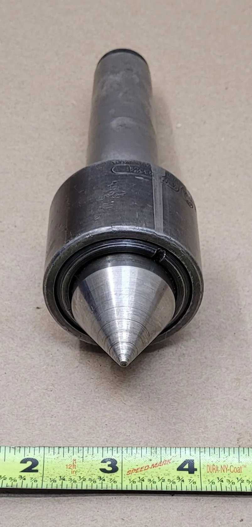 SKODA CSN 243324 LIVE CENTER, 4MT, 60 DEGREE, 2-3/16" BODY DIA, 7-1/2" LENGTH, 4000 RPM - MACHINE TOOLING