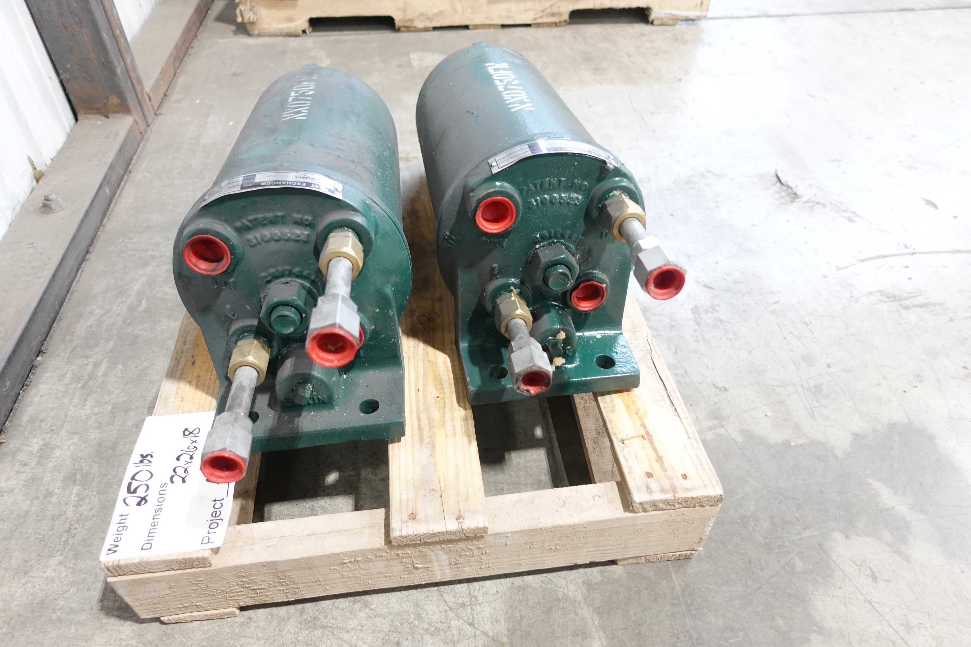 LOT OF 2 FLOWSERVE NXO750FW SHELL AND TUBE HEAT EXCHANGERS - SHELL & TUBE HEAT EXCHANGER