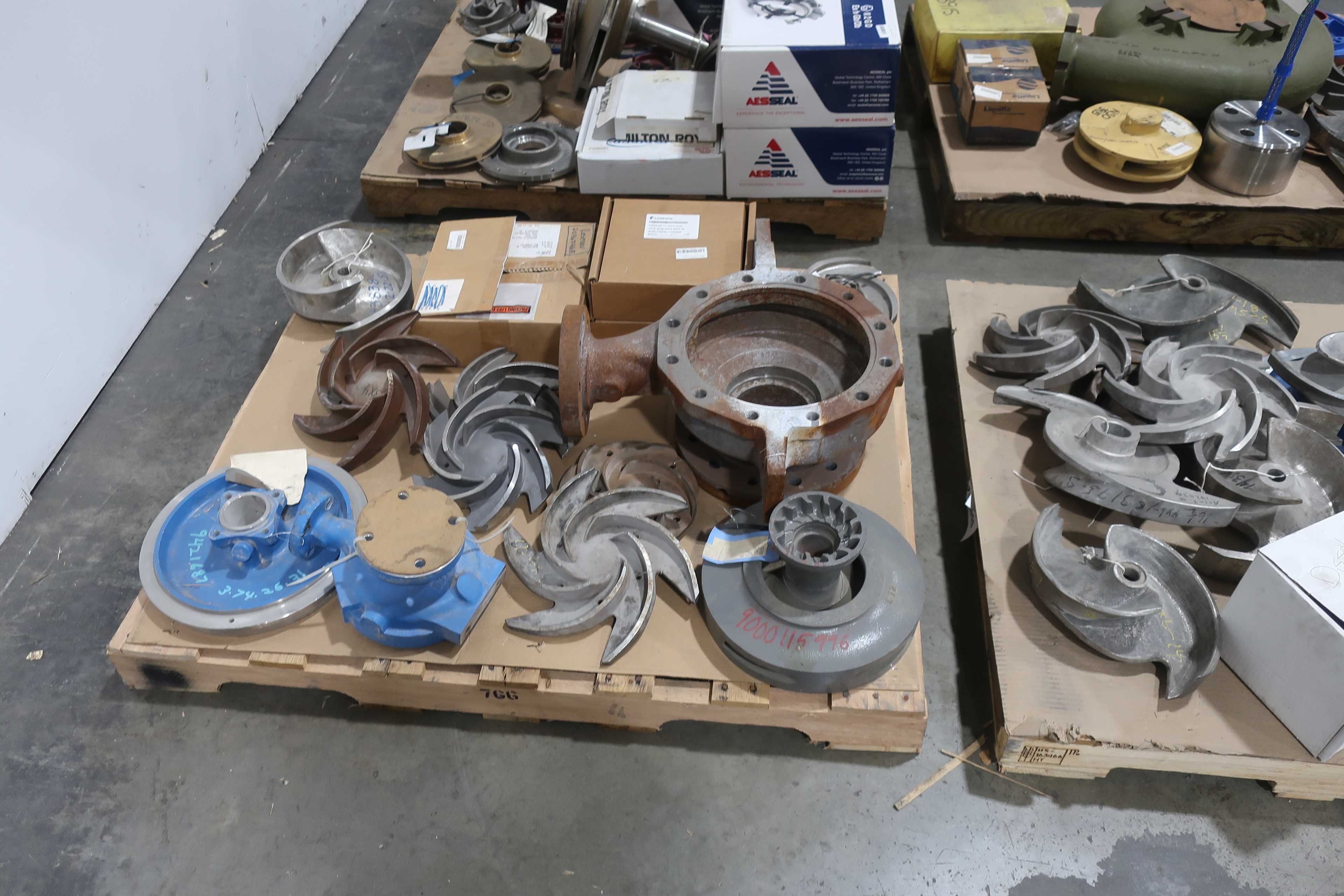 SKU 1751377 - 4 PALLETS OF ASSORTED PUMP PARTS AND ACCESSORIES - PUMP REPLACEMENT PARTS