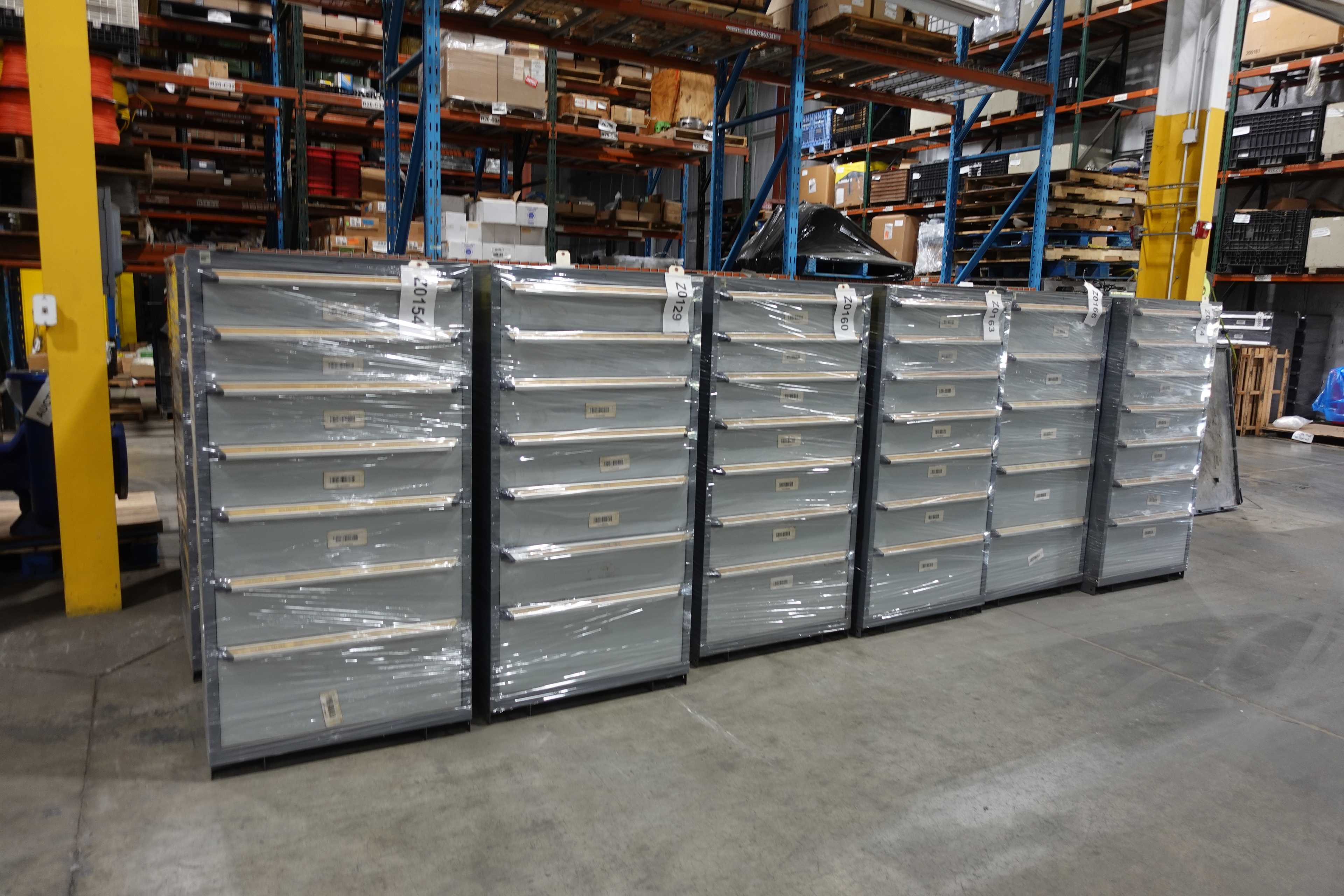 LOT OF 17 ASSORTED ROUSSEAU CABINETS - TOOL STORAGE