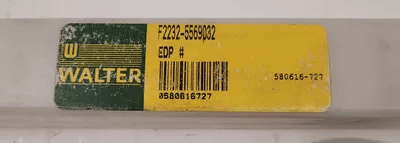 WALTER INDEXABLE MILL CUTTER, 0.472" CUT DIAMETER, 6.3" OAL, 45 DEGREE ANGLE - MACHINE TOOLING