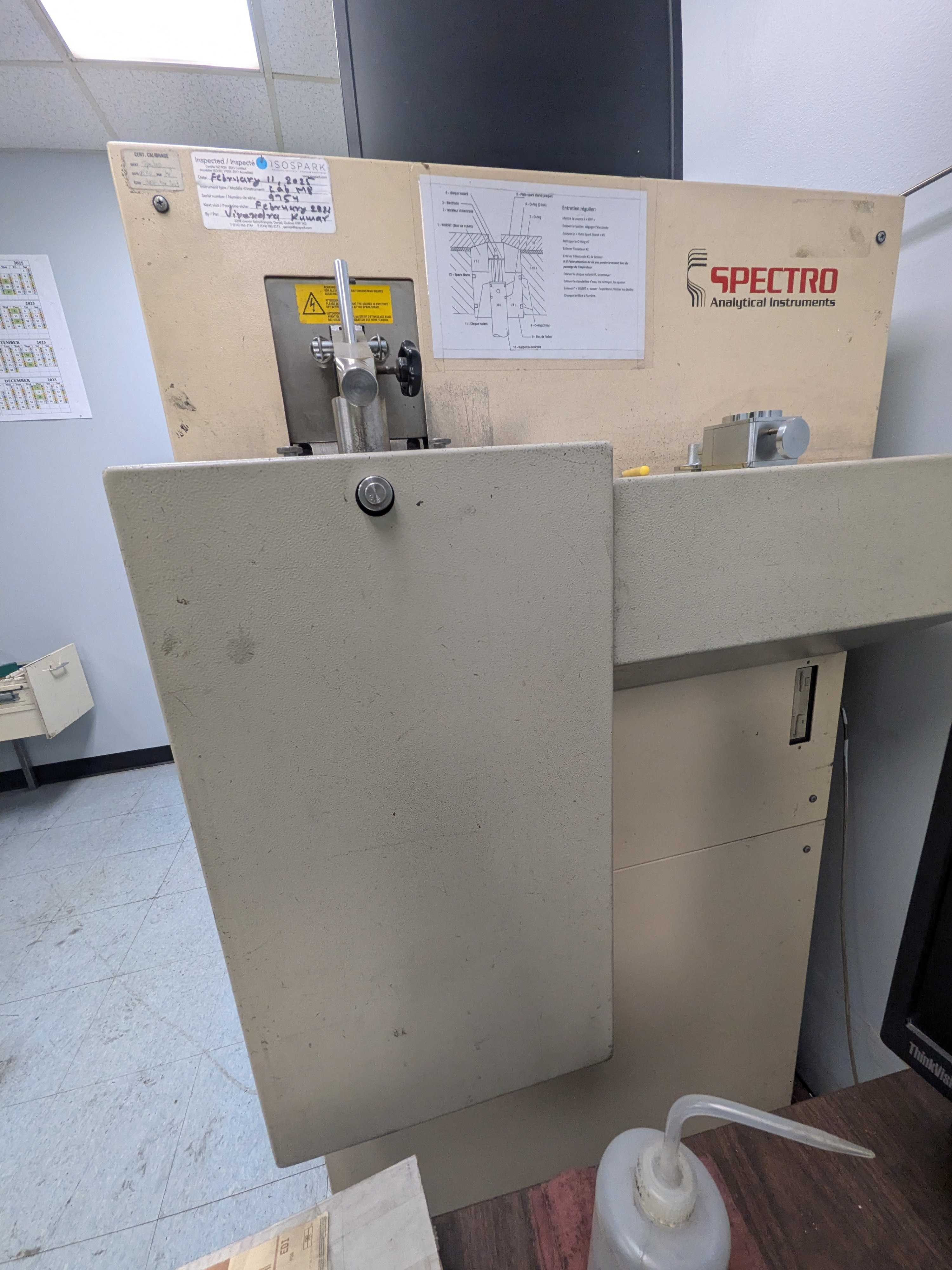 Spectro Spectrolab Optical Emission Spectrometer - INSPECTION & MEASUREMENT