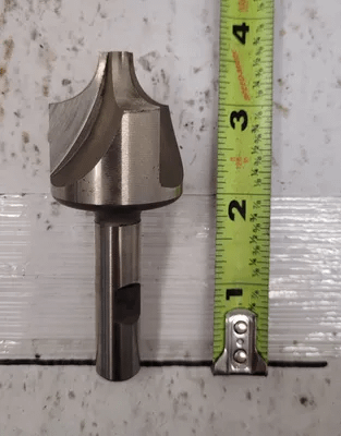 HERTEL 1/2" RADIUS CORNER ROUND END MILL, 1-3/8" DIA, 3 FLUTES, HIGH SPEED STEEL - MACHINE TOOLING