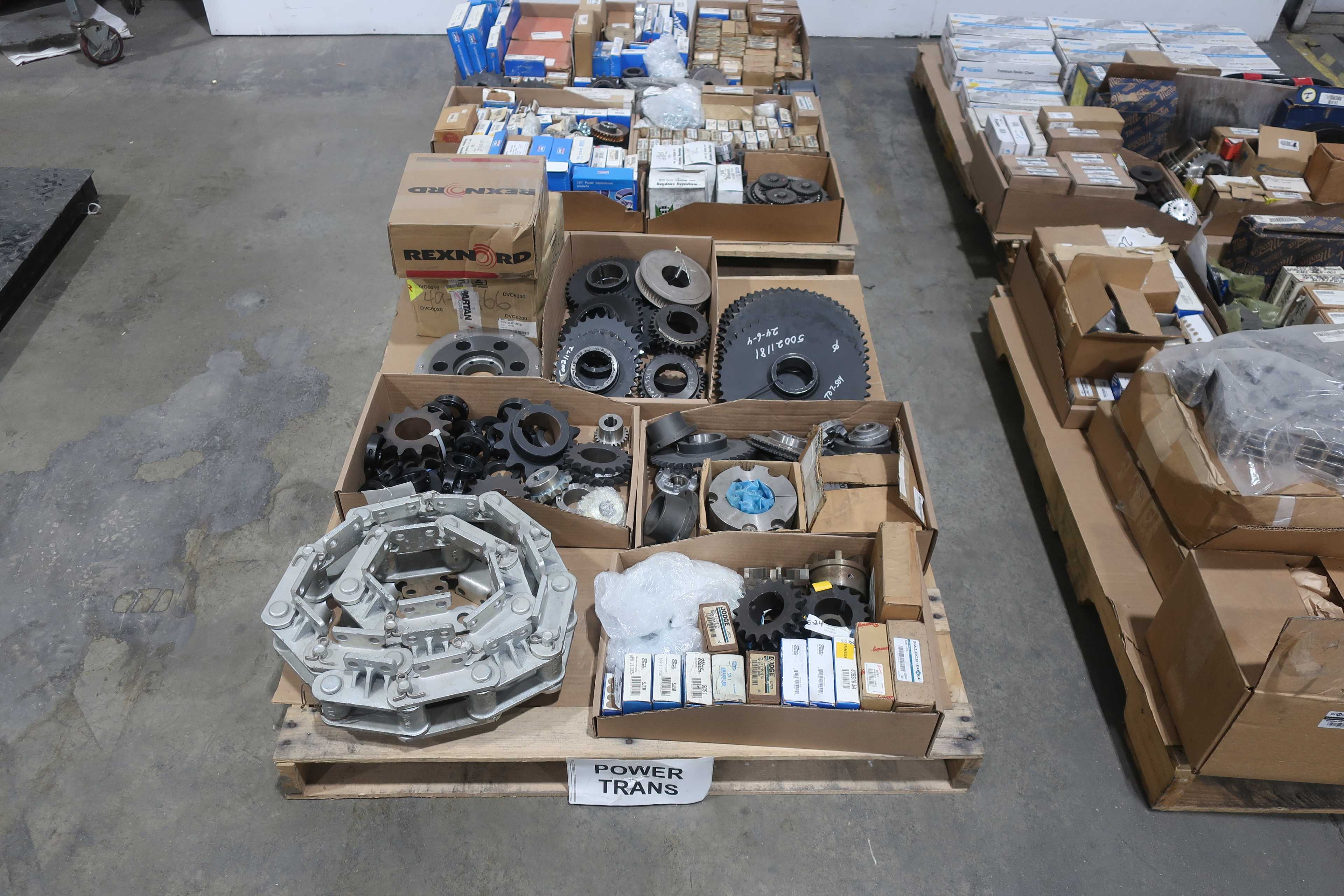 SKU 1742197 - 4 PALLETS OF ASSORTED POWER TRANSMISSION REPLACEMENT PARTS - POWER TRANSMISSION