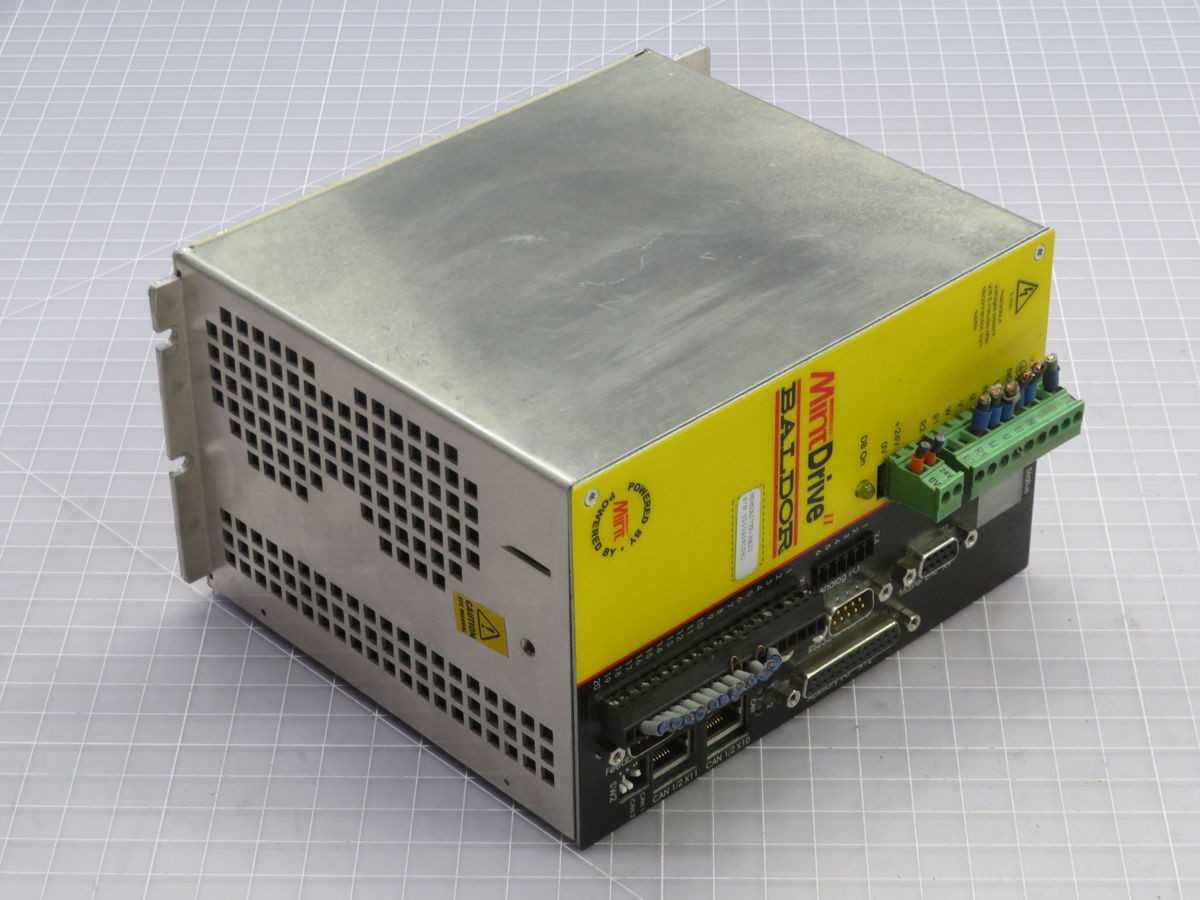 BALDOR MDH2A07TR-RB23 SERVO DRIVE, 230V AC, 7.5/15 ARMS CURR, CAN/SER COMM, 24V DC CTRL - SERVO DRIVES