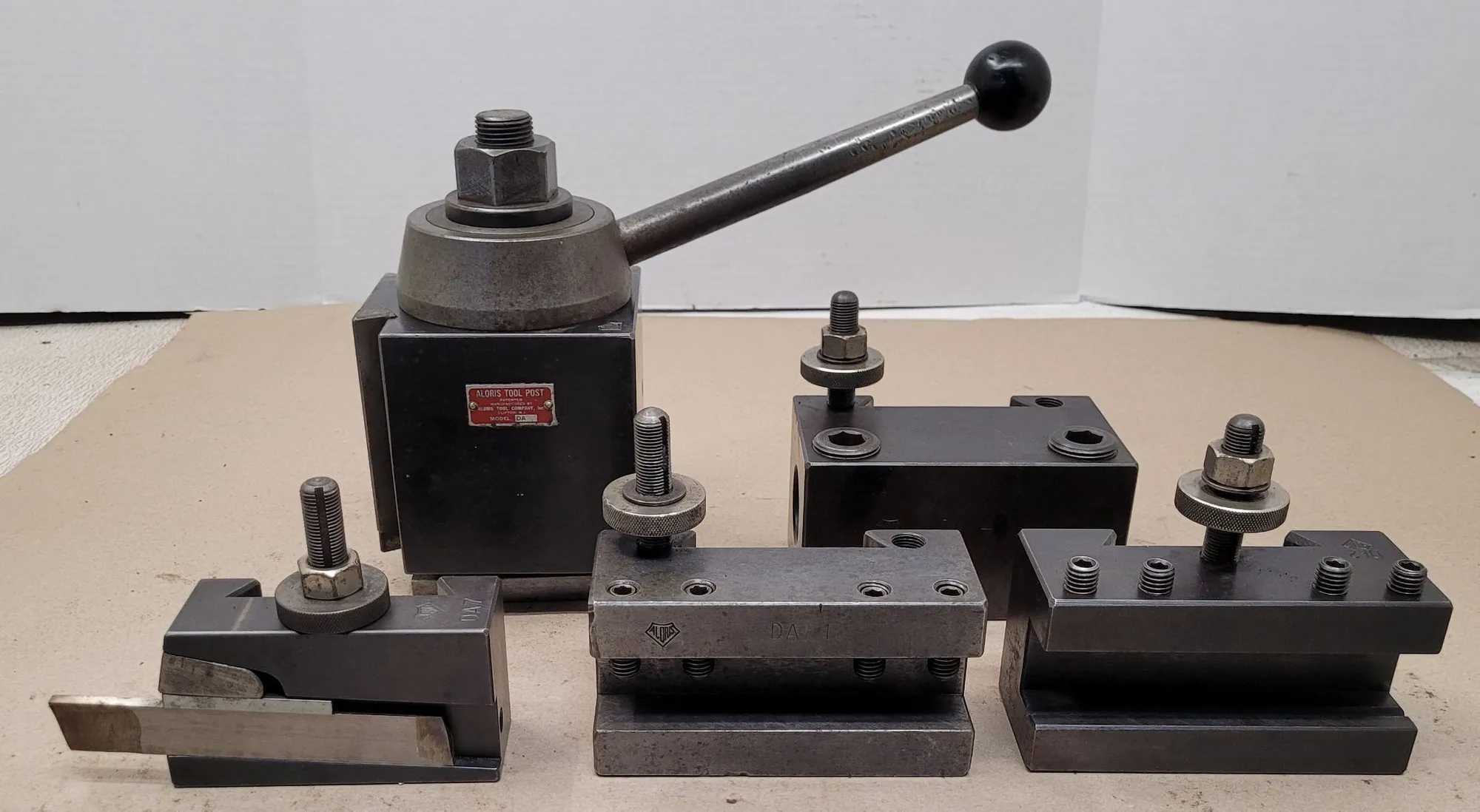 ALORIS DA QUICK-CHANGE TOOL POST SET, INCLUDES DA1, DA2, DA4, DA7 HOLDERS - MACHINING TOOLING & PARTS