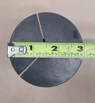 5C STEP COLLET, 3" HEAD DIAMETER, 1-1/8" HEAD THICKNESS, 1/8" PILOT HOLE, 4.5" OAL - MACHINE TOOLING