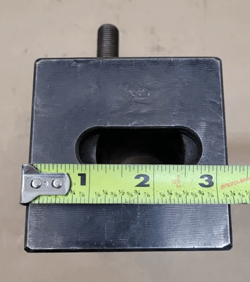 ALORIS DA 55Q MORSE TAPER HOLDER, #5 MORSE TAPER SIZE, H: 3-3/8”, W: 3-1/8”, L: 5-1/2” - MACHINE TOOLING