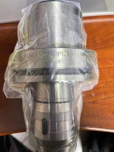 2023 SHOWA HSKA100-HPC18-110 COLLET CHUCK, HSK 100, 110MM GAUGE LENGTH, HIGH PRECISION - TOOLHOLDING