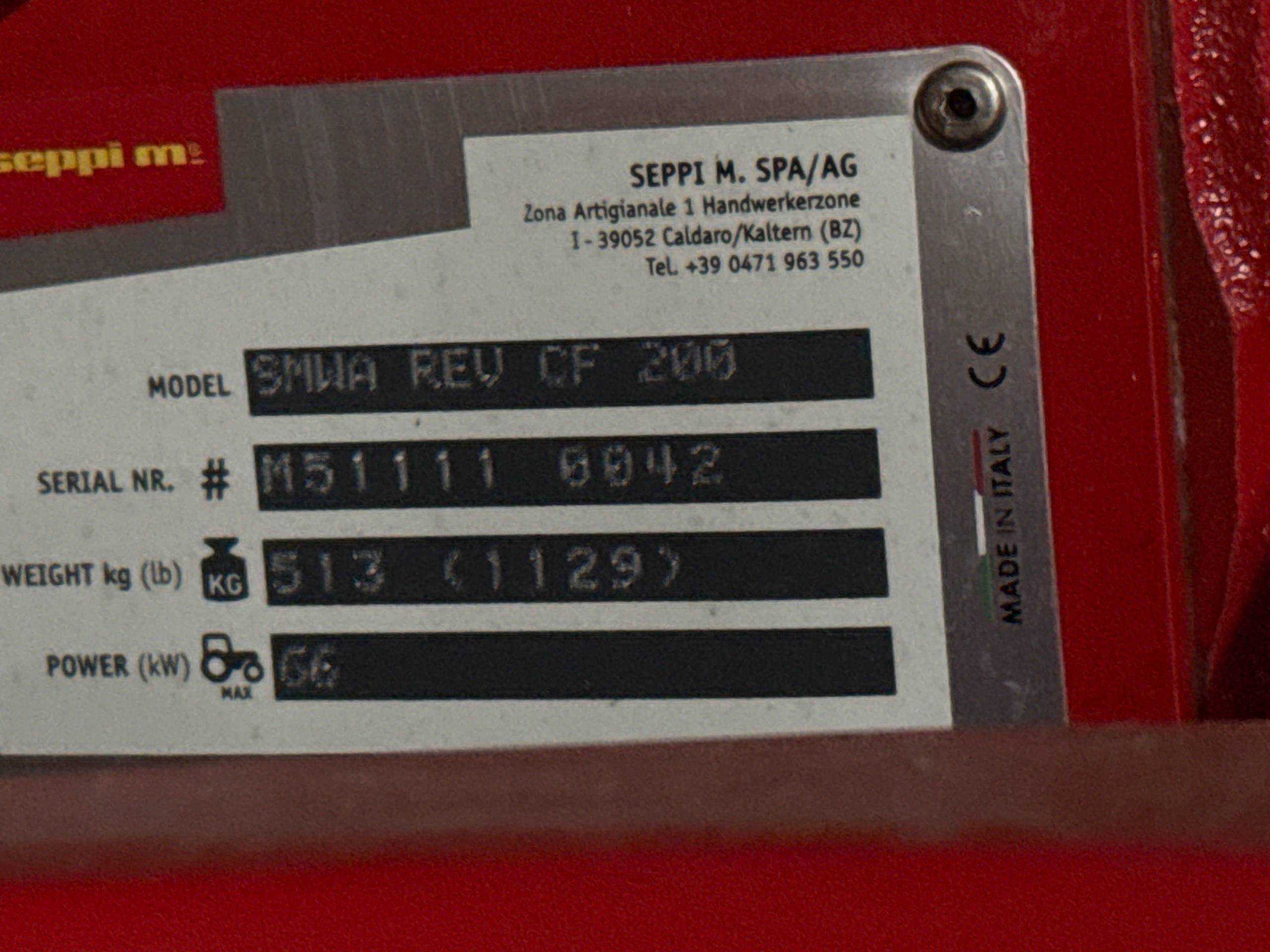 2020 SEPPI SMWA REV CF 200 FLAIL - CONSTRUCTION EQUIPMENT ATTACHMENTS