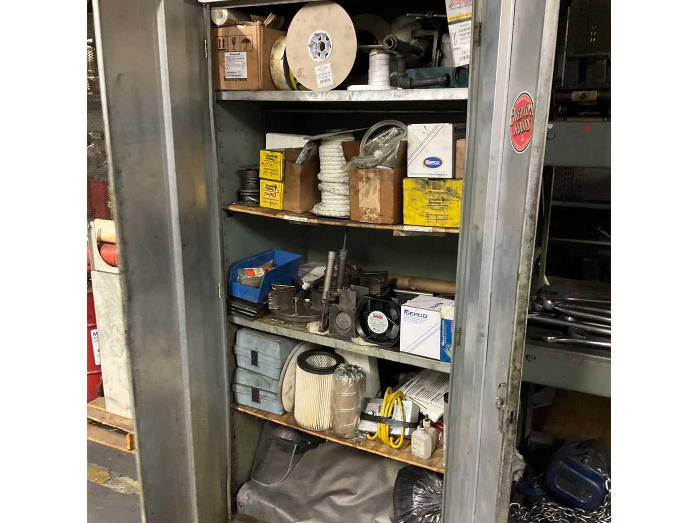 STORAGE CABINET WITH CONTENTS STORAGE CABINET WITH CONTENTS