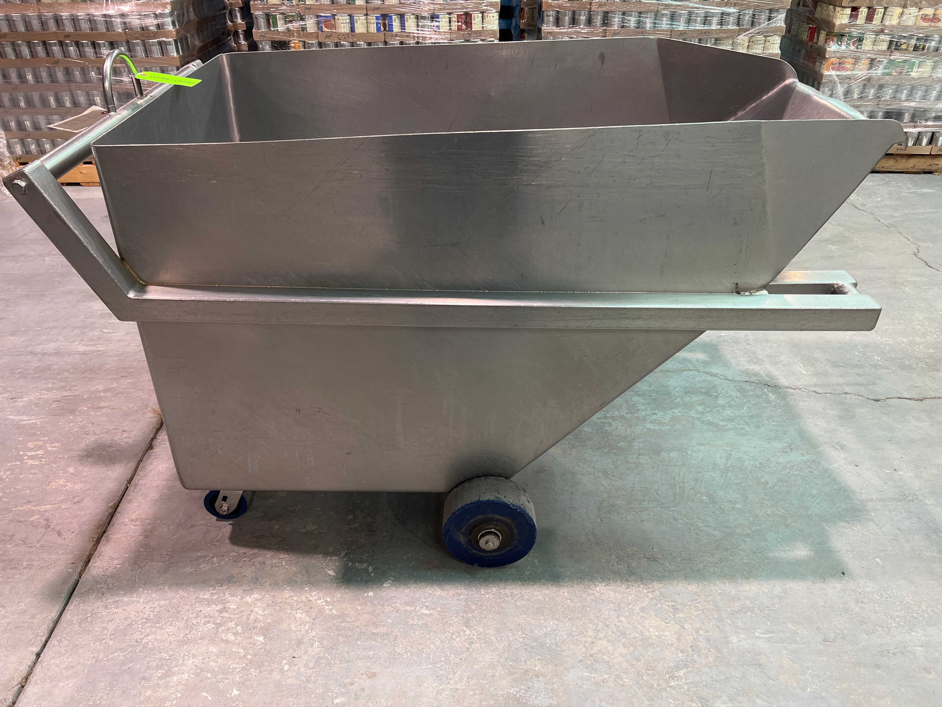 Stainless Steel Dump Cart Hopper - ROLLING CARTS
