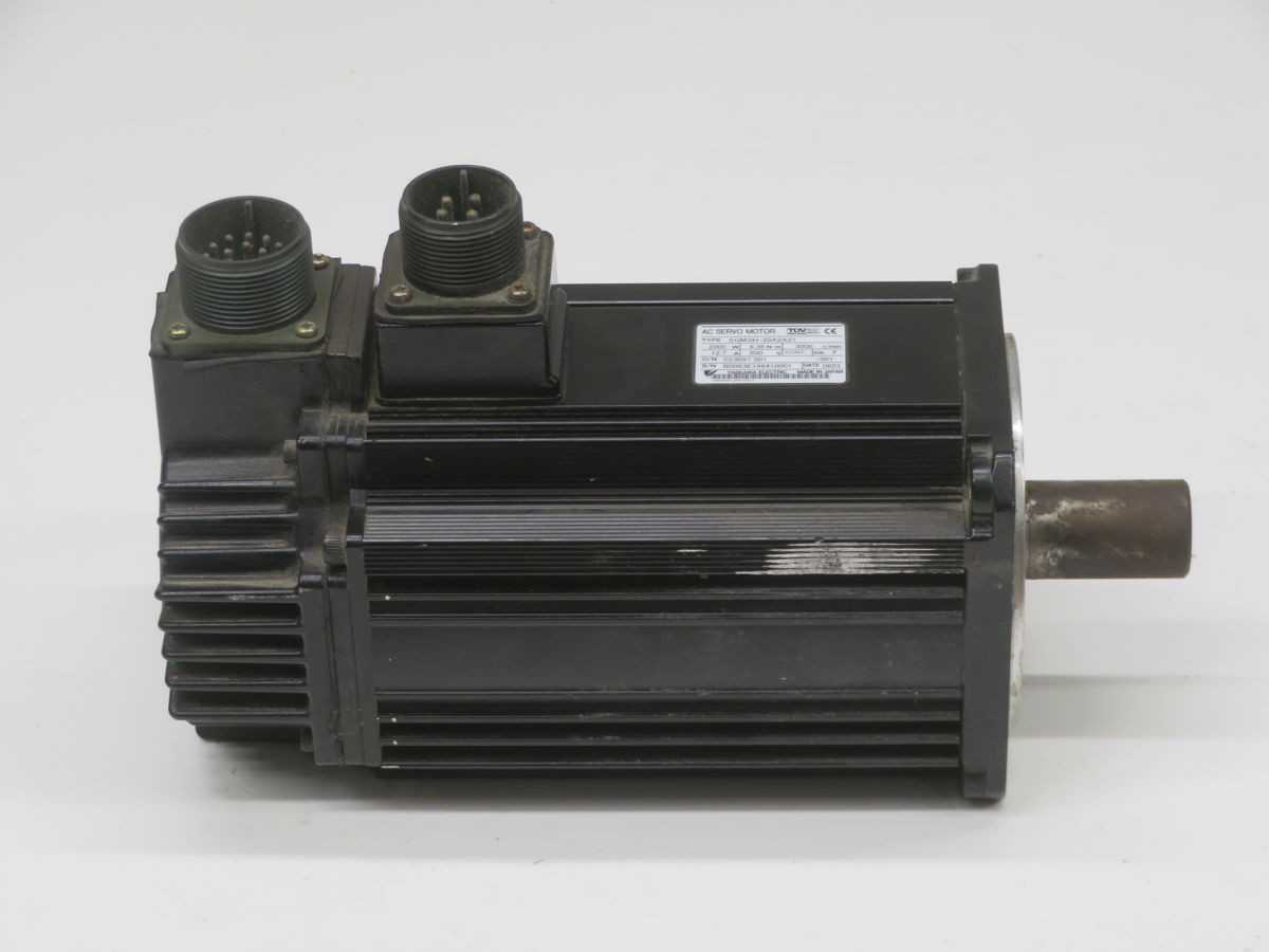 YASKAWA SGMSH-20A2A21 SERVO MOTOR, 2000W POWER, 6.36 N-M TORQUE, 3000 RPM SPEED, 17-BIT ENCODER, IP67/IP65 PROTECTION - SERVO