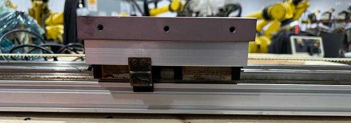 2014 MECHATRONIC TECHNIQUES 56IN LINEAR RAIL RTU, FANUC BIS 2/4000 MOTOR, 63IN RAIL LENGTH - LINEAR MOTION
