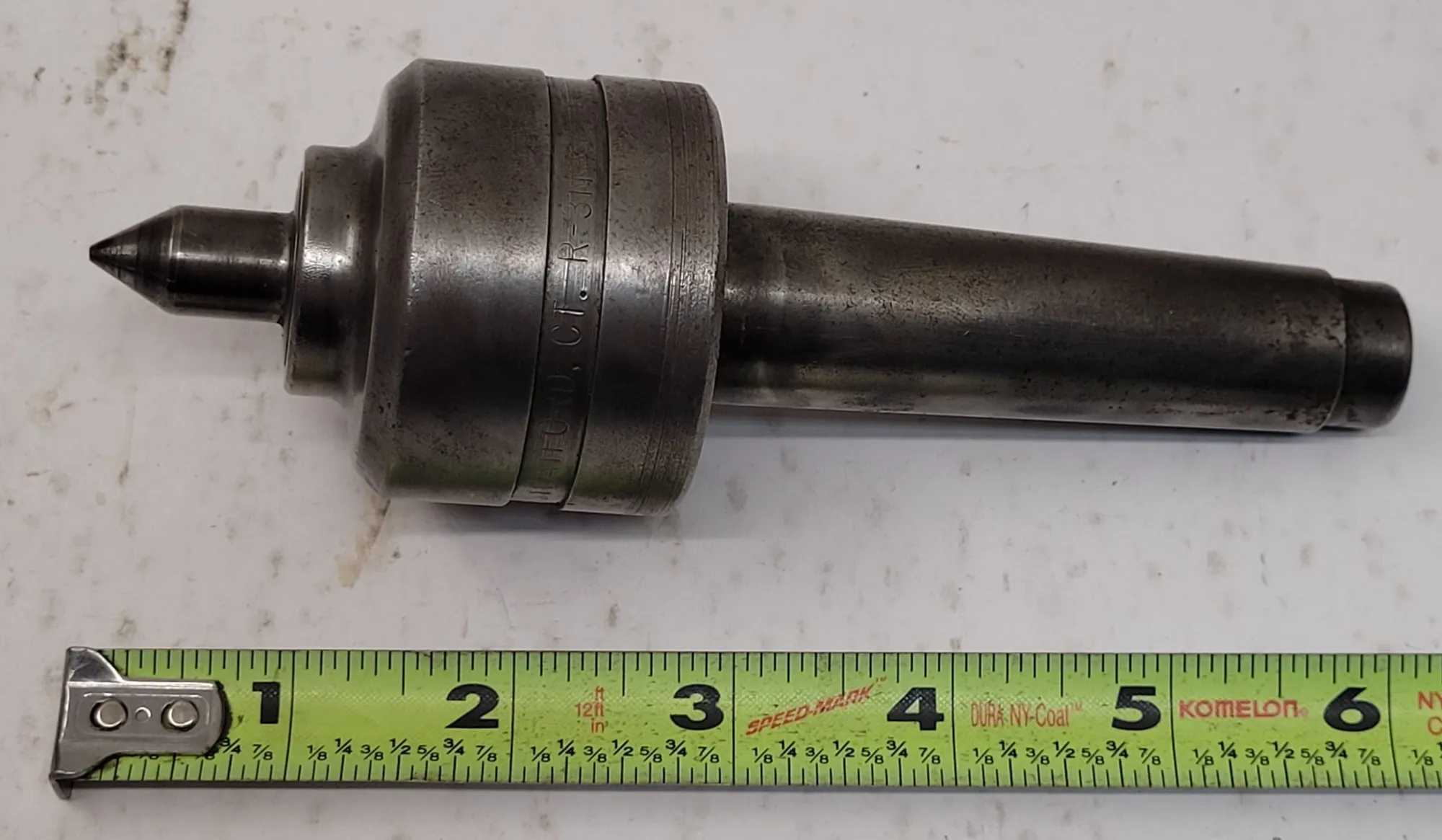 THE READY TOOL CO R-3N LIVE CENTER - 3MT TAPER - 6.250” OAL - MACHINE TOOLING