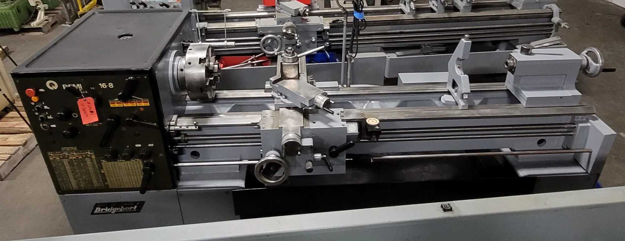 BRIDGEPORT ROMI 16-8 ENGINE LATHE, SWING 16 1/2'', 80'' BETWEEN CENTERS - CNC LATHES