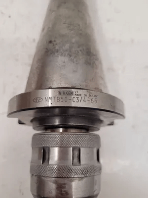 NIKKEN NMTB50-C3/4-65 COLLET CHUCK CAT 50 HOLDER OAL 9.75” PROJECTION 2.75” HOLE 1.32” - MACHINE TOOLING