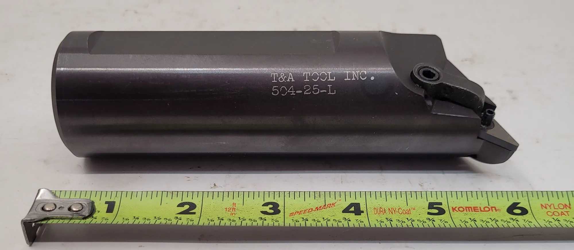T&A TOOL 504-25-L BORING TOOL, 1.75" SHANK, 6" OAL, LEFT HAND CLAMP INSERT HOLD - MACHINE TOOLING