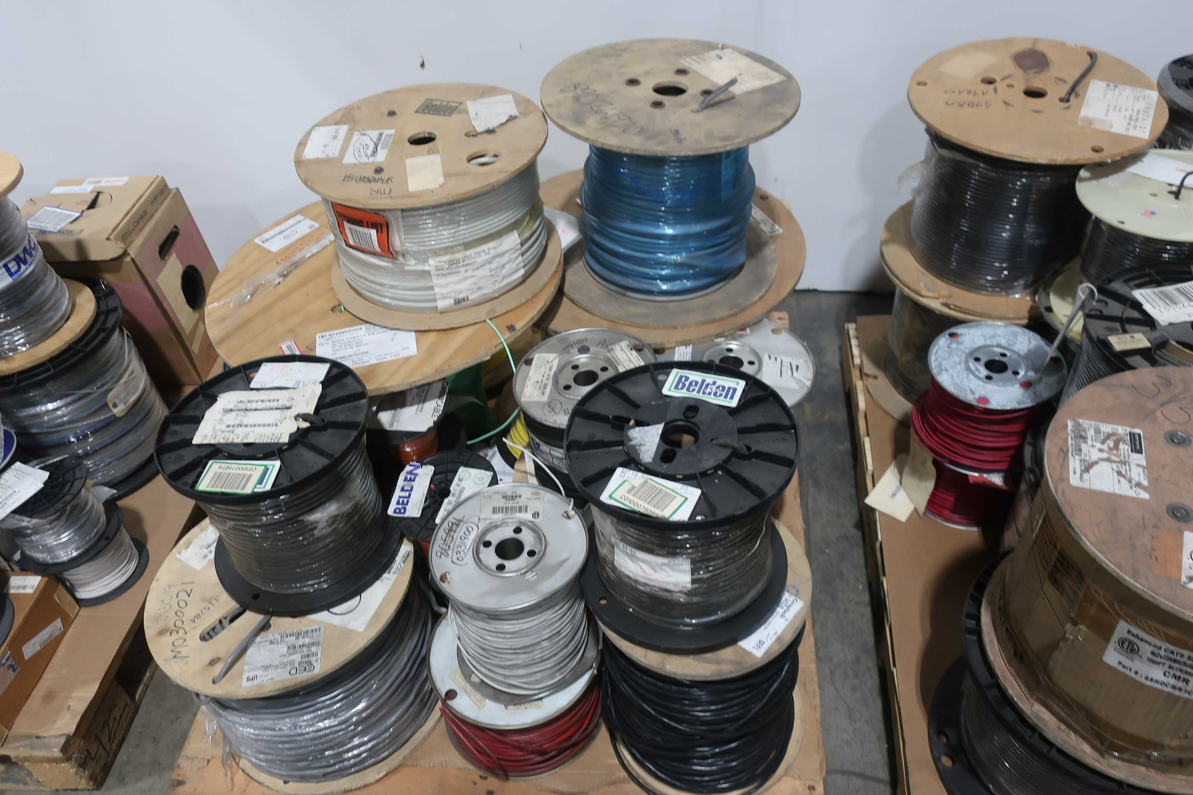 SKU 1733695 - 4 PALLETS OF ASSORTED INSULATED WIRE - ELECTRICAL WIRE