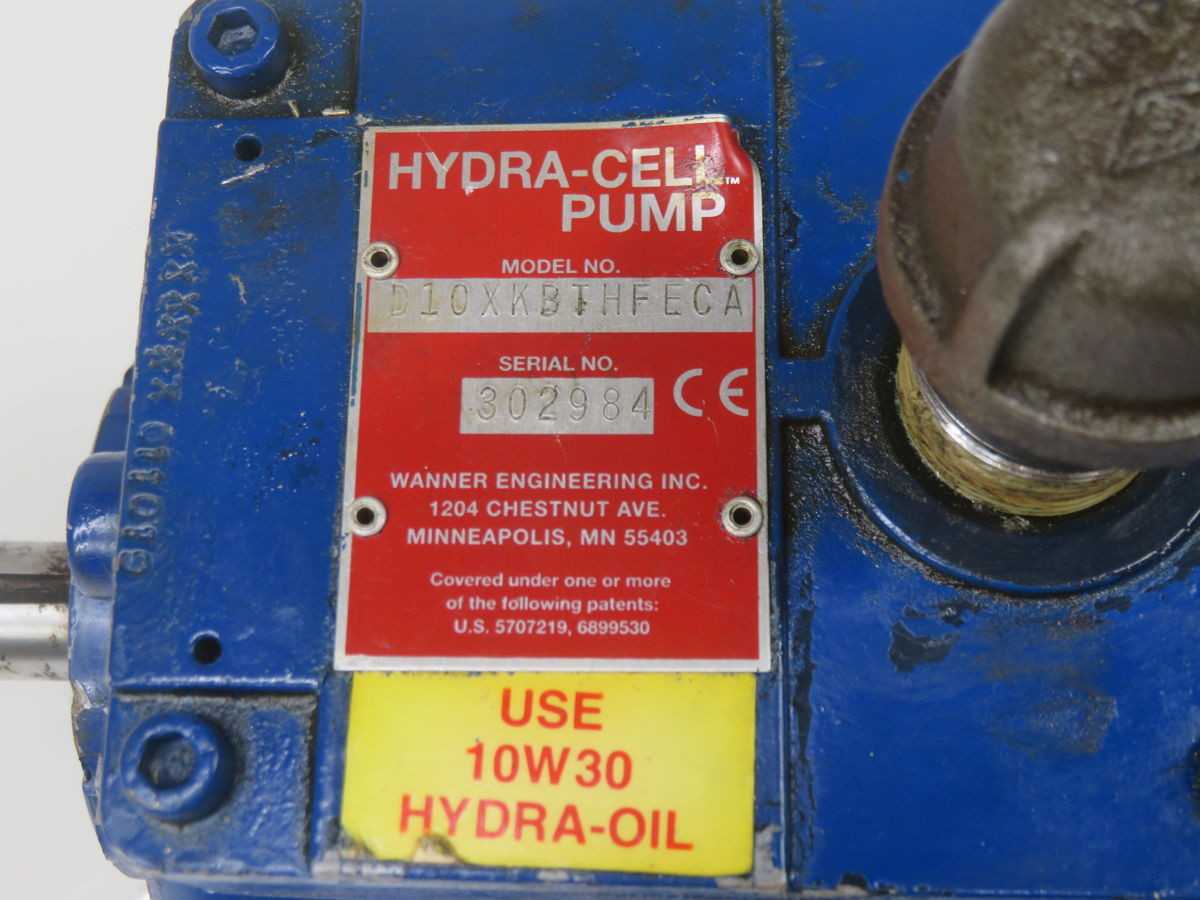 WANNER D10XKBTHFECA HYDRAULIC PUMP, FLOW: 10 GPM, PRESSURE: 2500 PSI, 1450 RPM, 316L SS - HYDRAULIC PUMP