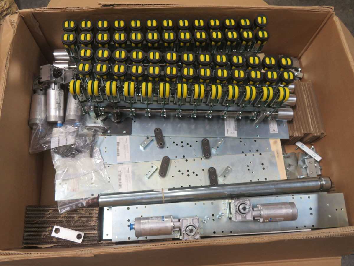 HONEYWELL Z2020561 ROLLER CONVEYORS, SINGLE-ROW CONFIG, 5 ROLLER SETS, 5 BASE PLATES, 5 MOTORS - CONVEYOR PARTS