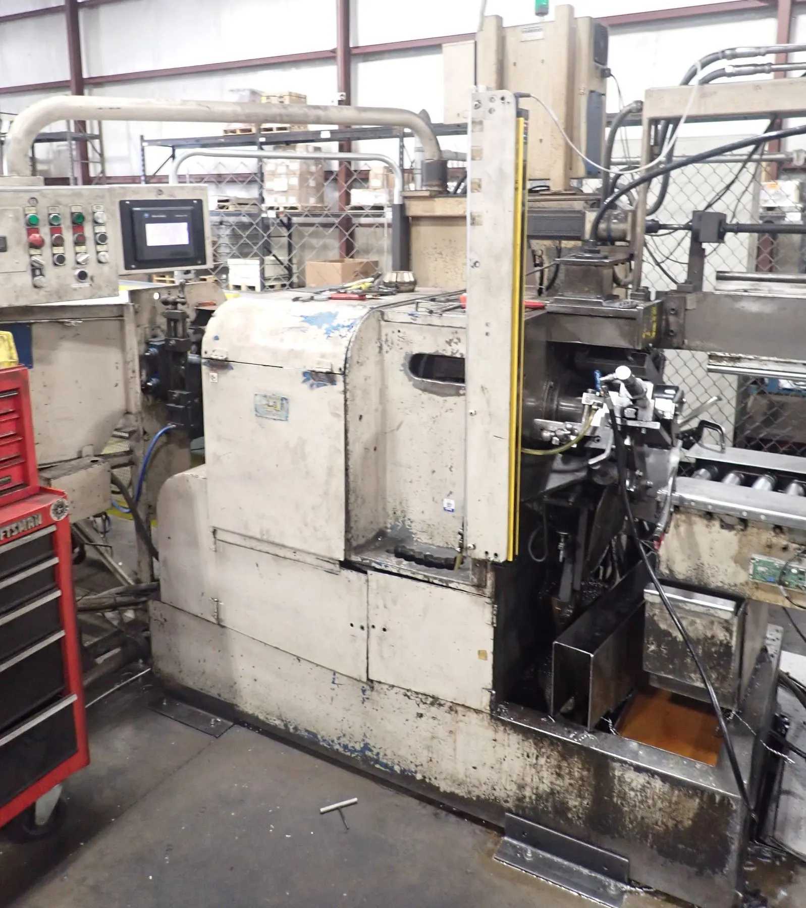 MODERN MACHINE 3K-LH AUTOMATIC CUT-OFF LATHE, 3-1/8" MAX DIA, 3" BAR, 130-2000 RPM, 5 HP 440V - LATHES