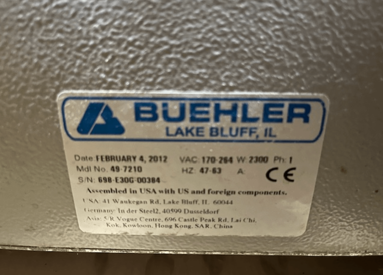 QTY 2: BUHLER ECOMET 300 GRINDER POLISHERS - FINISHING EQUIPMENT