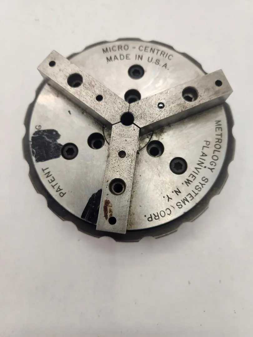 METROLOGY SYSTEMS CORP MICRO-CENTRIC 3 JAW CMM FIXTURE - MACHINE TOOLING