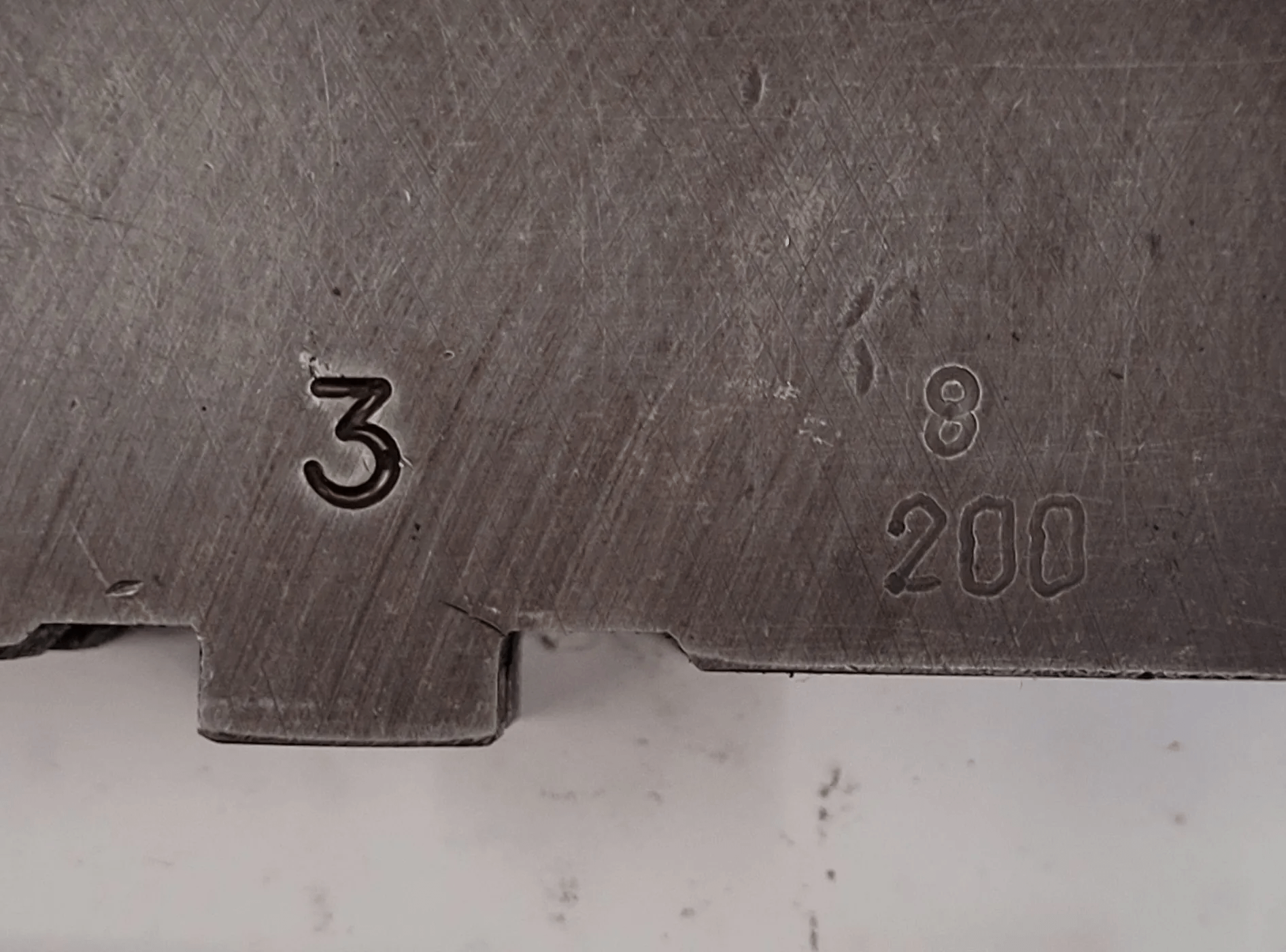 LATHE CHUCK JAWS, 3-PIECE SET, 3.5" X 1.5" X 1", NUMBERED 1-3 - MACHINE TOOLING