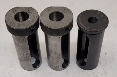 ROTARY TOOL HOLDER BUSHING SET OF 3 - VARIOUS SIZES (1 - 1/2, 2 – 3/4) - MACHINE TOOLING
