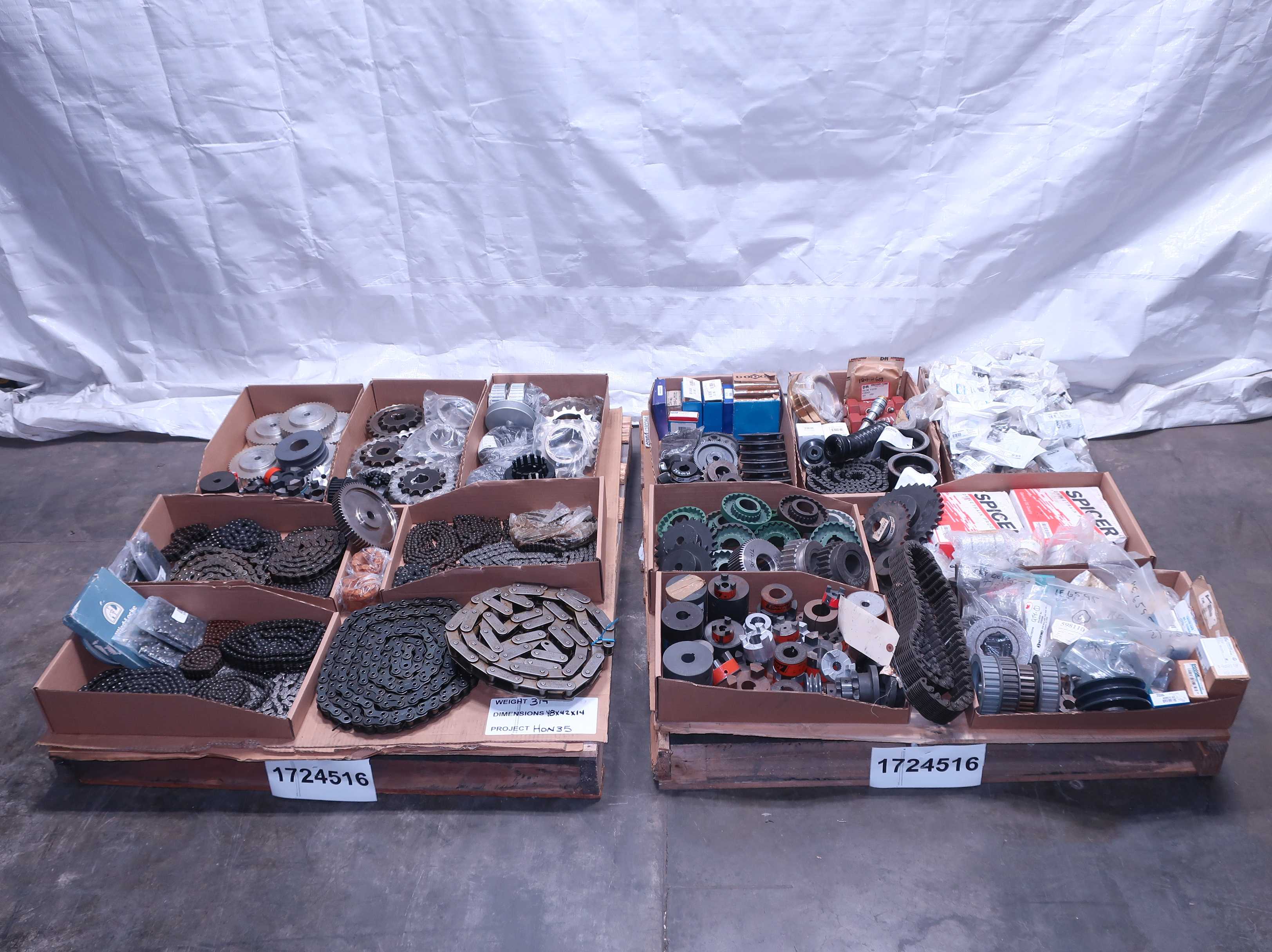 SKU 1724516 - 2 PALLETS OF ASSORTED POWER TRANS - POWER TRANSMISSION