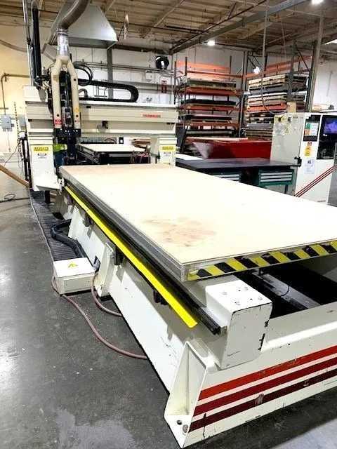 2004 THERMWOOD C53 3-AXIS CNC ROUTER, 60X144 TABLE, 10HP SPINDLE, QCORE CNC CONTROL - CNC ROUTERS